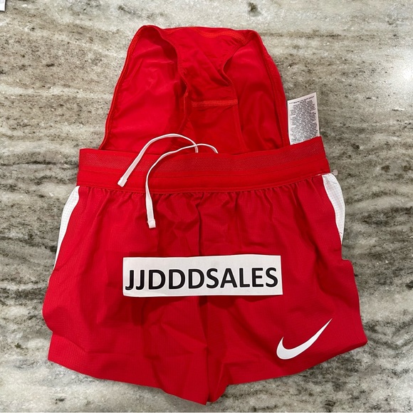 Nike Pro Elite 2” 2-in-1 Made In USA Red Brief Shorts AO8485-657 Women’s Sz XS - Picture 5 of 8